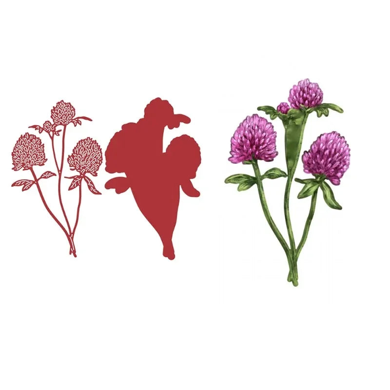cartes postales 3d illustratives animaux fleurs oiseaux barbelés boîte lettres bouteilles herbe rouge vert