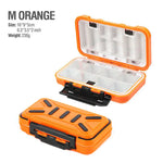 boîte rangement pêche hameçons leurre accessoires carpe pratique orange noir vert
