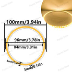 plaque led circulaire concentrique 2w 4w 6w 8w 10w 12w blanc jaune gris moderne
