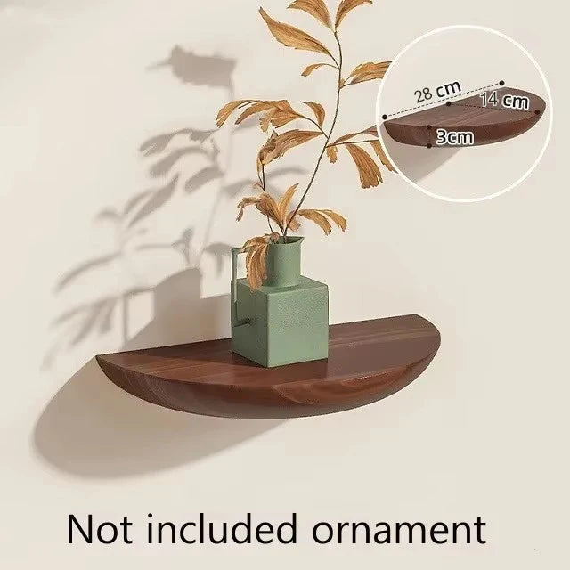 étagère murale bois naturel moderne minimaliste respectueuse environnement visible vis fixations đơn giản không