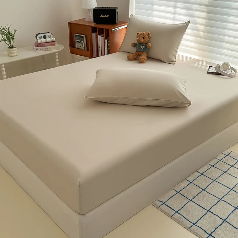 housse lit coton rose clair drap housse matelas simple double king taille réglable