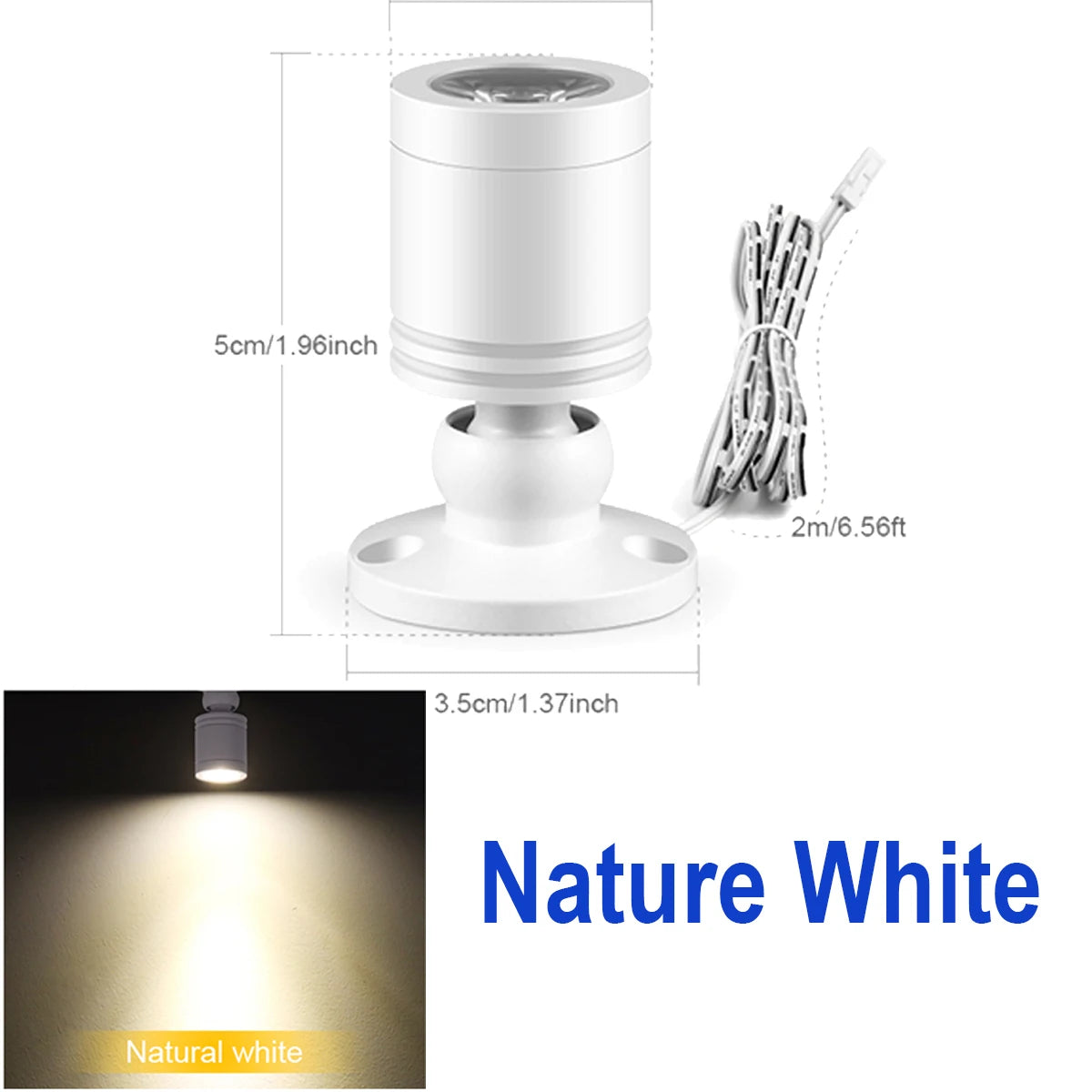 projecteur led blanc noir moderne minimaliste interface dupont câble 2mètres flux lumineux 249 2000