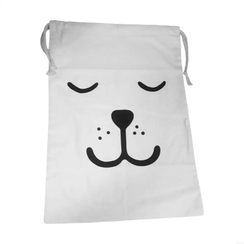 sacs cordons blancs motifs animaux ours chien panda enfants rangement chambre coucher