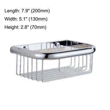 paniers rangement chrome cuivre filetés vis modernes salle bain étagères murales fixations incluses