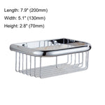 paniers rangement chrome cuivre filetés vis modernes salle bain étagères murales fixations incluses