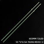 ruban led vert clair ligne continue moderne 603mm connecteur each end set tv