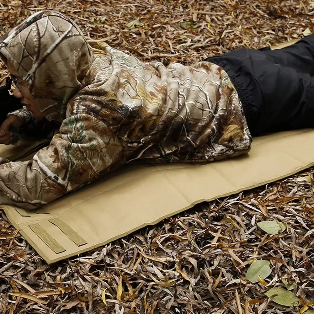 tapis sol pliable militaire tissu texturé sangles poignée tactique plein air camping