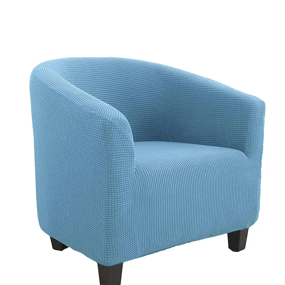 housse fauteuil moderne carreaux gris blanc élastique décorative salon salon maison intérieur