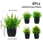 plantes artificielles feuilles vertes pot moderne décoration extérieure ornement dense foliage