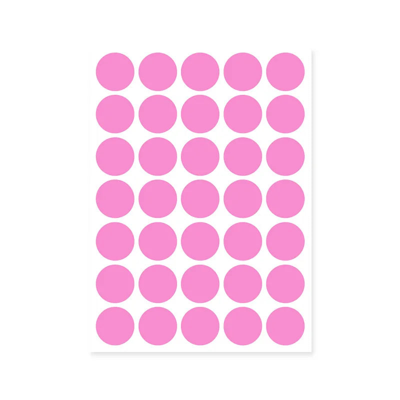 autocollants ronds multicolores 100 pièces stickers adhésifs décoration moderne minimaliste