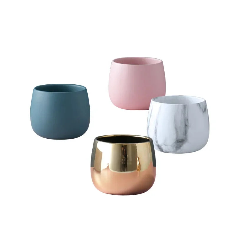 petit cache pot céramique moderne fleur artificielle décoration petit pot gris