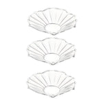 bougeoirs réutilisables transparents classique doré rond lisse bougies chandeliers