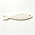 boîte rangement bijoux poisson stylisé rose orange blanc not sardines skinless boneless poignée