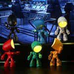 veilleuse led robotique table enfant rouge vert bleu jaune noir blanc moderne