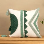 housse coussin bohème géométrique franges polyester 45x45cm 30x50cm décoration salon chambre voiture