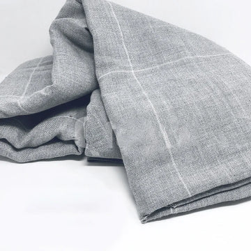 tissu gris clair rayures horizontales haute absorption résistant tissu filet tufting bricolage texturé coton