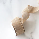 ruban tissu jute imitation largeur 4cm yards rustique couleurs naturelles décoration festive emballage cadeaux
