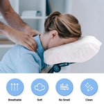 serviettes jetables visage spa massage blanc texture douce opaques ergonomiques relaxation voyage fixations