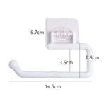 porte serviettes blanc adhésif moderne acier inoxydable fixe mural salle bain 65g