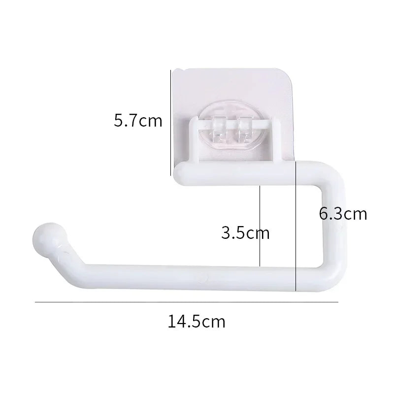 porte serviettes blanc adhésif moderne acier inoxydable fixe mural salle bain 65g