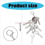 porte clés moderne argenté boucle clé chaîne minimaliste fashion ornement noël