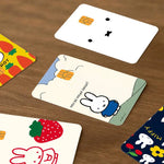 autocollants protection carte bancaire dessins animés miffy waterproof résistance griffures pièces adhésif cartoon enfants
