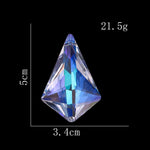 pendants décoratifs cristal transparent arc ciel facettes modernes élégants anti oiseaux