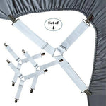 attaches draps noires blanches élastiques réglables clips lit maison modernes qualité solides