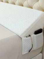 oreiller mousse mémoire forme coton polyester quilté moderne blanc gris réglable lit tête matelas