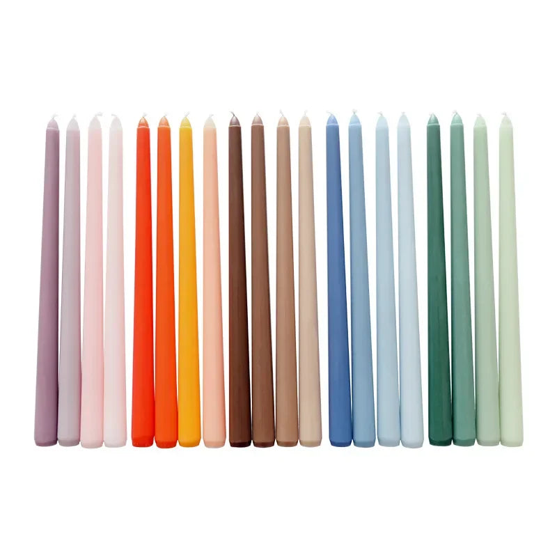 bougies mariage rouge orange gris vert bleu rose marron beige violet blanc moderne