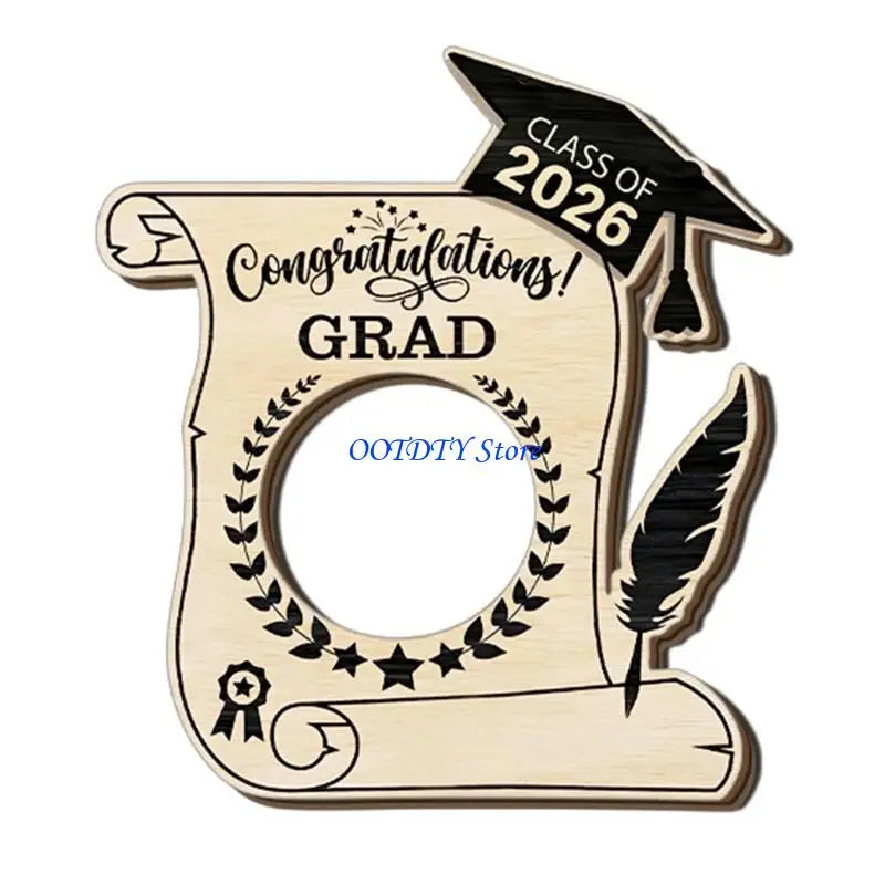cadres photo bois naturel gravés décoration graduation photos imprimées variés durable