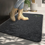 tapis gris floral antidérapant moderne porte bain sol facile nettoyer