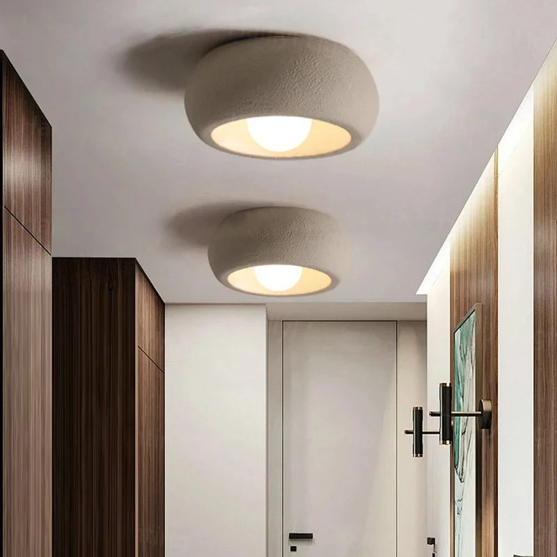 applique murale moderne blanc rond mat chambre salon couloir