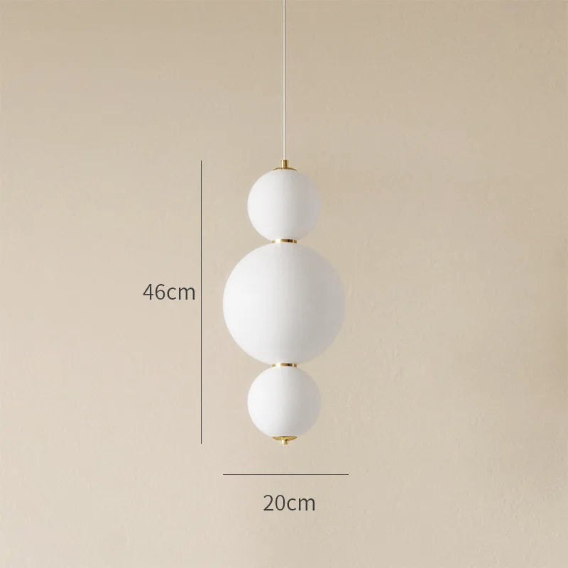 suspension moderne rondes opaques blanc salon chambre led 2000 82000lm