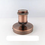 socle lampe moderne noir cuivre argent doré mat métal vis câbles électrique