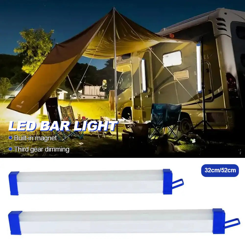 lampes led bar rechargeables blanc bleu moderne utilitaire 32cm 52cm aimant crochet étanche abs