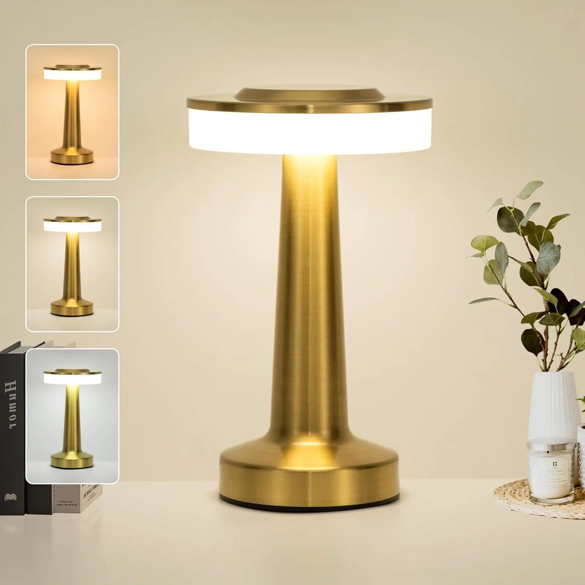 lampe table led or moderne rechargeable interrupteur tactile couleurs chambre veilleuse minimaliste