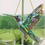 colibri suspendu mosaïque artisanale couleurs vives intérieur décoration ornement maison chambre