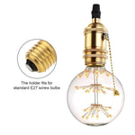 ampoule filament dorée texturée vintage interrupteur chaîne boule fixation rétro opacité