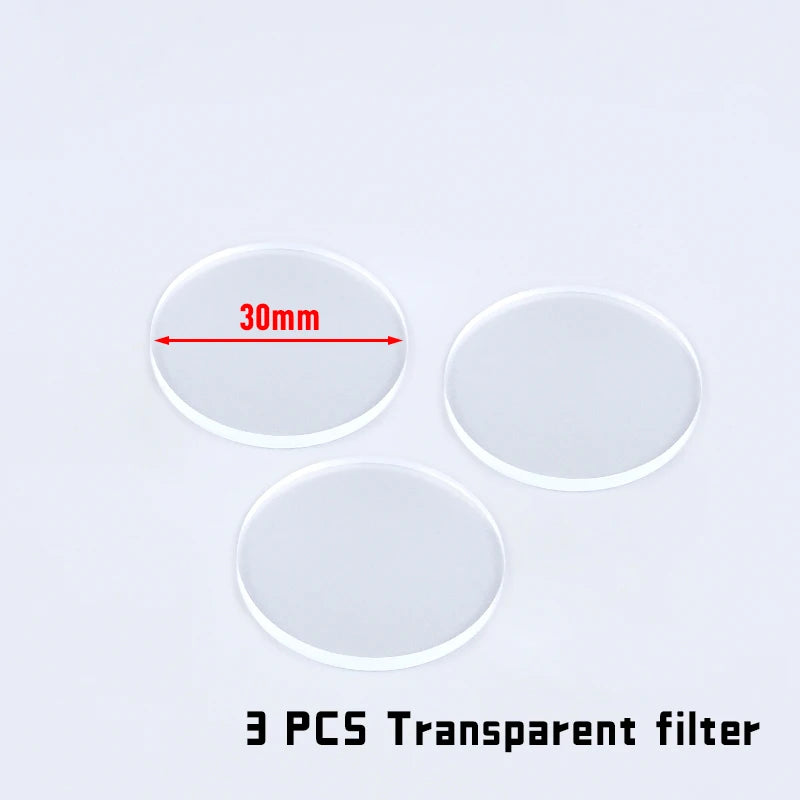 lentilles noires transparentes 30mm 28mm 26mm 25.4mm diffuse ir filter led chasse