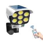 lampe solaire rue moderne blanc noir ip65 led 77 coB motion sensor auto allumage