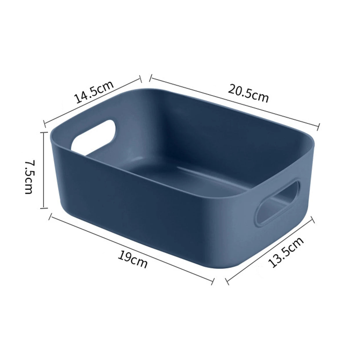 boîte rangement moderne poignées blanc beige bleu marine imperméable plastique