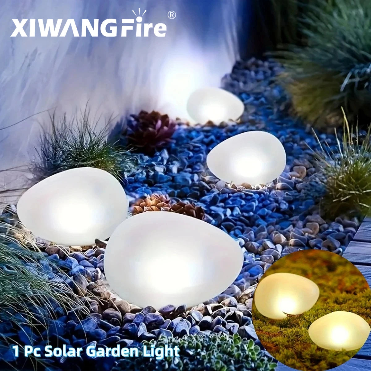 lampe solaire jardin blanc translucide moderne led haute luminosité ip65 abs autonomie