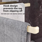 porte serviettes ventouse beige barres horizontales texture duveteuse moderne minimaliste suction cup