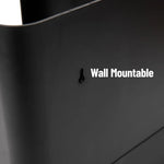 rangements mural noir gobelets carton sucre pots lait pailles salon durable écologique