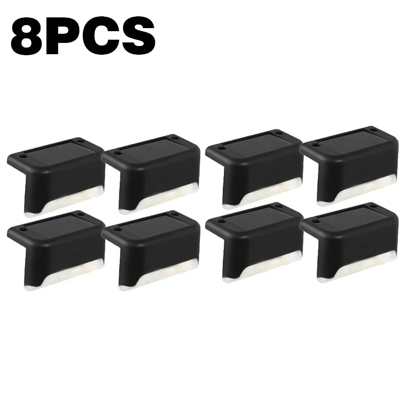 lumière solaire extérieure noire ip65 moderne pièces éclairage marche led minimaliste