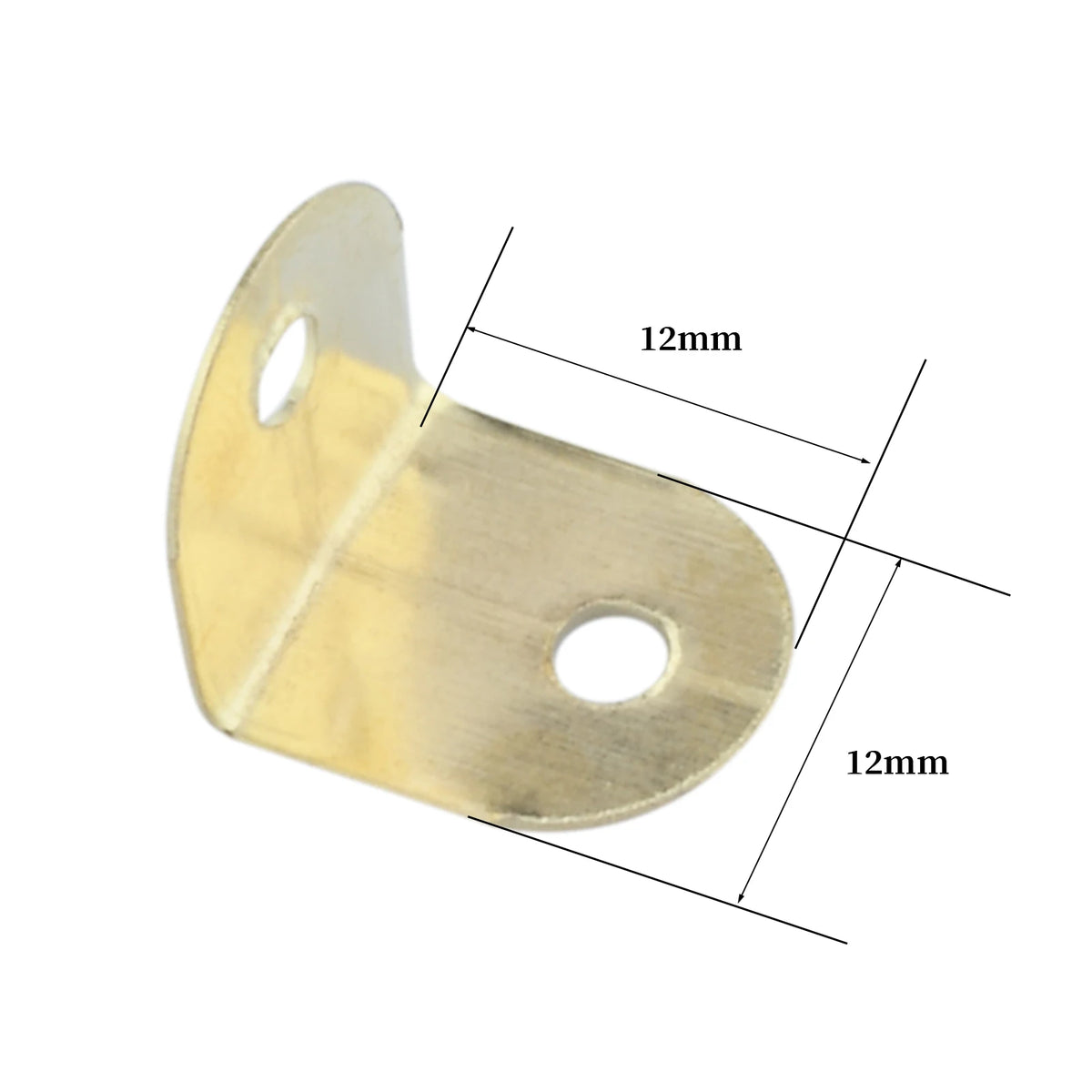 équerres angle métal doré industriel vintage vis 12mm 12mm bois protection
