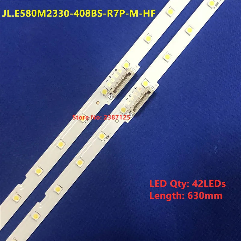 bande led blanc 42 leds 630 mm connecteurs modernes fixations électroniques