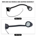 lampe flexible noir moderne base carrée câble électrique 360 degrés rotation led