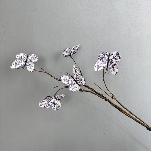 branche fleur artificielle papillons décoratifs mariage fête maison décoration intérieure moderne